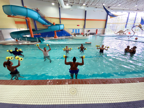 aquatic fitness class