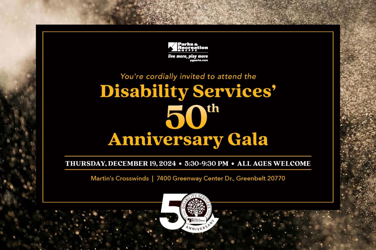 Disability Services 50th Anniversary Gala invitation