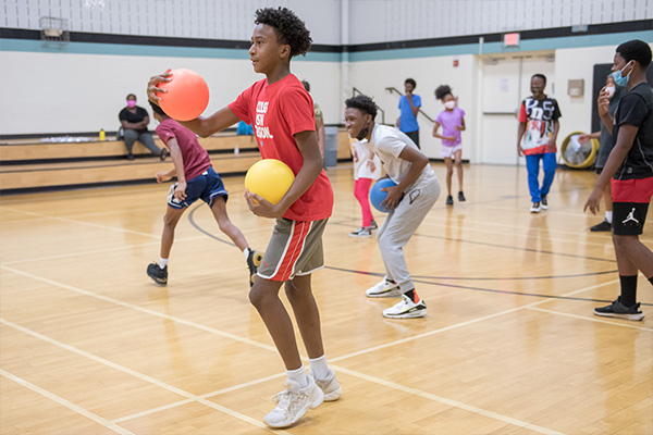 Kids Playing Dodgeball