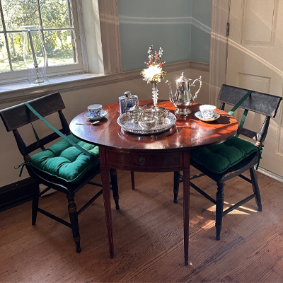 Antique table and chairs