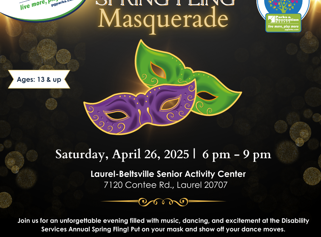 Spring Fling Masquerade dance flyer