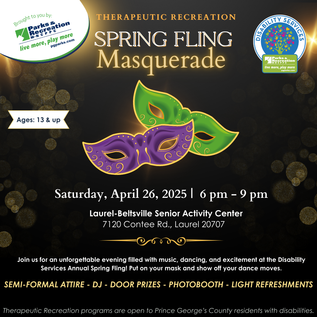 Spring Fling Masquerade dance flyer