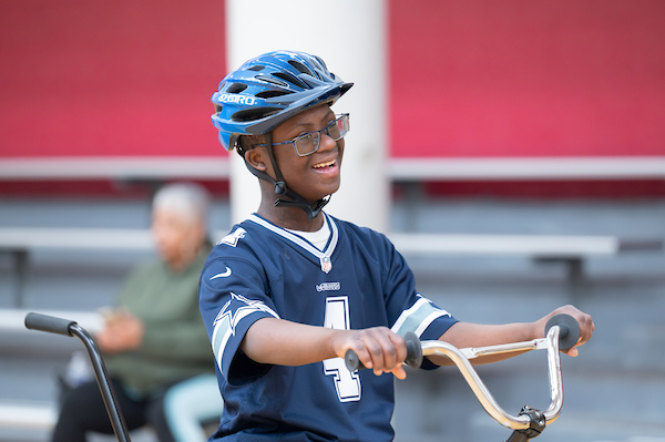 person riding a bicycle